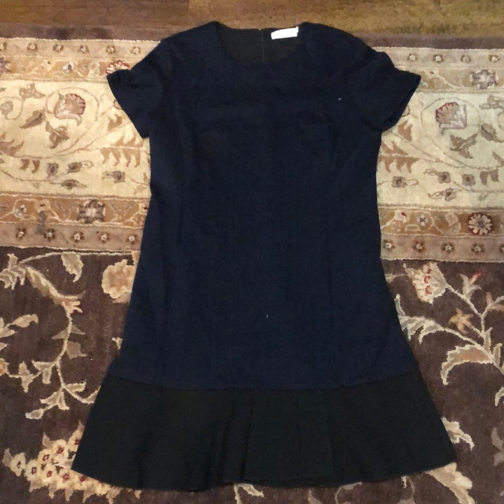 Tory Burch Textured Short Sleeve Flounce Dress - Picture 2 of 7
